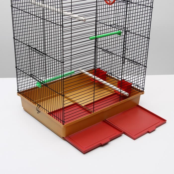 Клетка «Грация», 4 яруса, 50×36×65 см, микс цветов