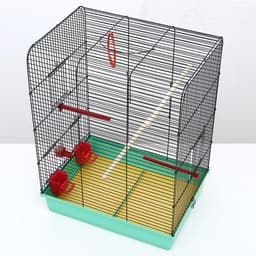 Клетка «Грация», 4 яруса, 50×36×65 см, микс цветов