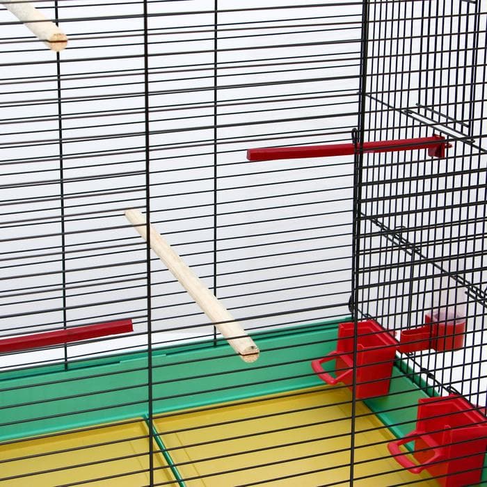 Клетка «Грация», 4 яруса, 50×36×65 см, микс цветов