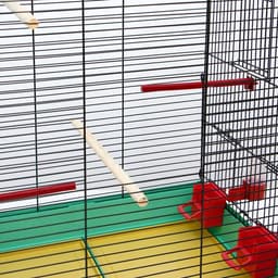 Клетка «Грация», 4 яруса, 50×36×65 см, микс цветов