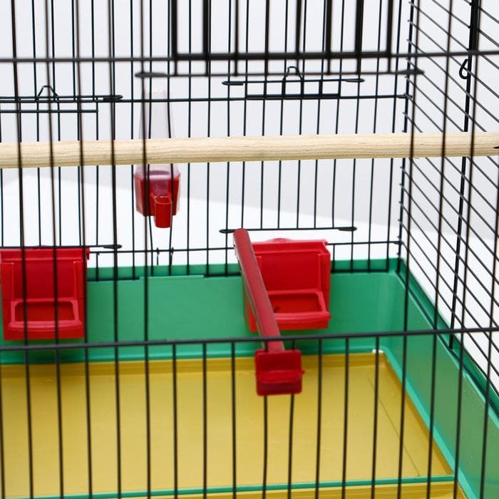 Клетка «Грация», 4 яруса, 50×36×65 см, микс цветов