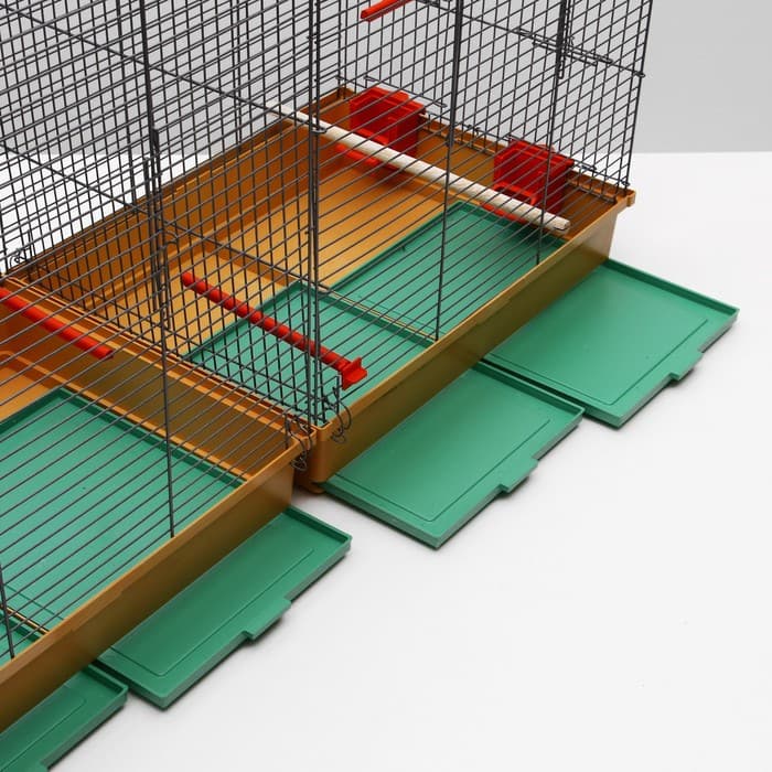 Клетка пролётная, 100×37×65 см, 4 яруса, МИКС