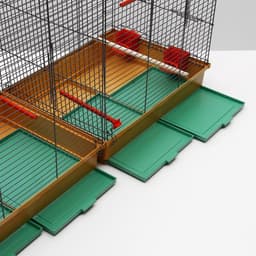 Клетка пролётная, 100×37×65 см, 4 яруса, МИКС