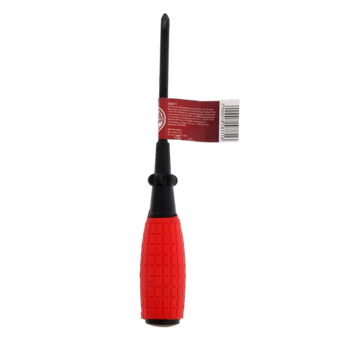 Отвертка крестовая ЛОМ, обрезиненная рукоятка, PH2×75 мм