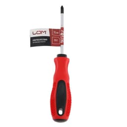Отвертка крестовая ЛОМ, магнит, двухкомпонентная рукоятка, PH1×75 мм