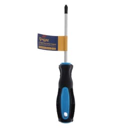 Отвертка крестовая ТУНДРА, сатин, магнит, двухкомпонентная рукоятка, PH2×100 мм