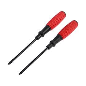 Набор отверток ЛОМ, обрезиненные рукоятки, PH1/SL5×100 мм, 2 шт.