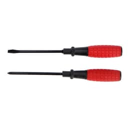 Набор отверток ЛОМ, обрезиненные рукоятки, PH1/SL5×100 мм, 2 шт.