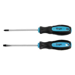 Набор отверток ТУНДРА, сатин, магнит, двухкомпонентные рукоятки, PH1 и SL5×100 мм, 2 шт.