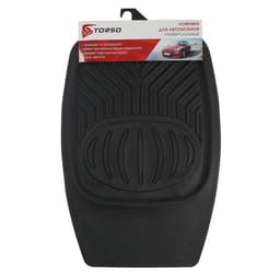 Набор автомобильных ковриков TORSO, резина, 70×48 см, 50×48 см, черный, 4 шт.