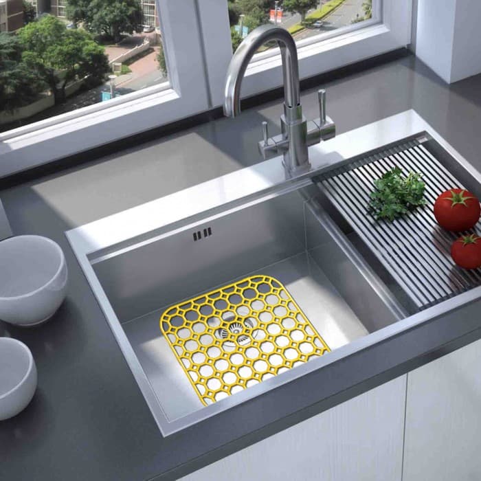 Решётка в раковину Комфорт Плюс, 26×26 см, пластик, МИКС