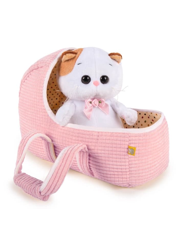 Мягкая игрушка «Кошечка Ли-Ли BABY», в люльке, 20 см