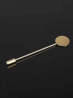 Основа «Брошь-игла» L= 7.2 см, площадка 1.5 см (набор 5 шт.), цвет золото