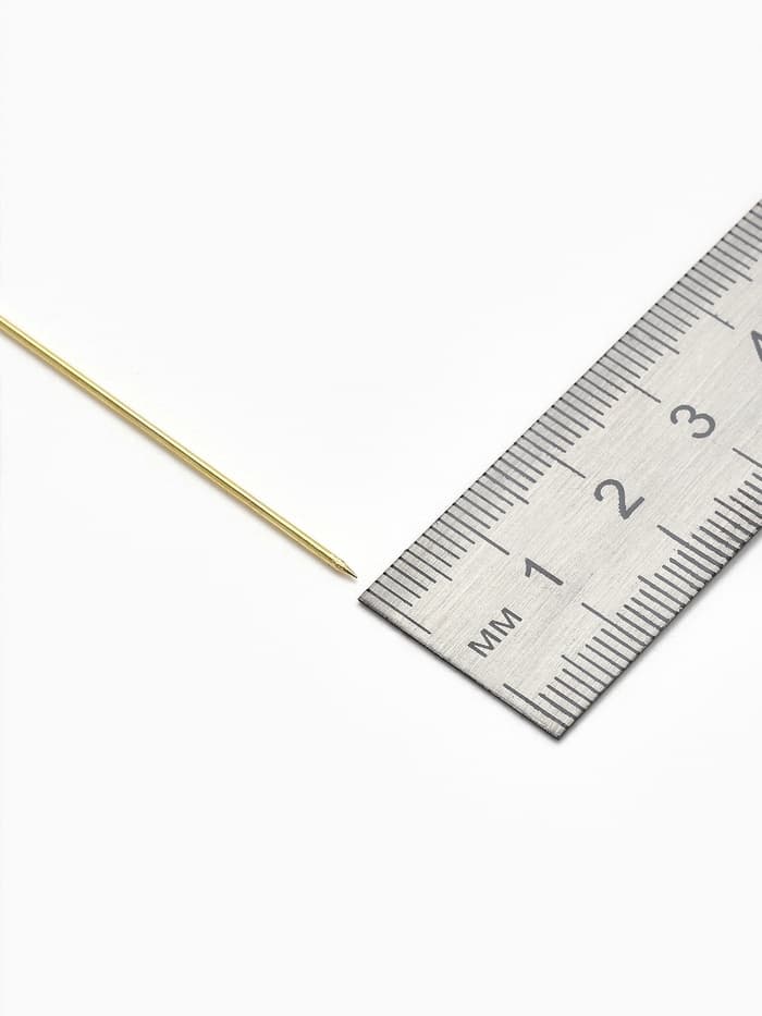 Основа «Брошь-игла» L= 7.2 см, площадка 1.5 см (набор 5 шт.), цвет золото