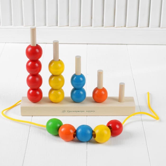 Пирамидка Краснокамская игрушка «Радуга», шарик 3 см