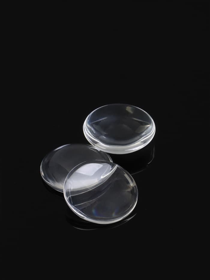 Кабошон стекло, круг 25 мм (набор 3 шт.), прозрачный