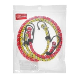 Резинка для крепления багажа TORSO, 60 см, d=8 мм, металлические крючки, МИКС, набор 2 шт.