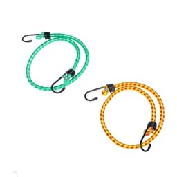 Резинка для крепления багажа TORSO, 60 см, d=8 мм, металлические крючки, МИКС, набор 2 шт.