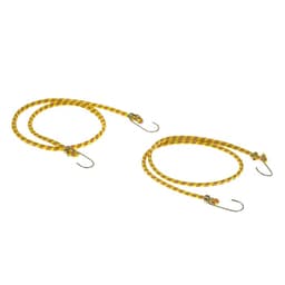 Резинка для крепления багажа TORSO, 100 см, d=8 мм, металлические крючки, МИКС, набор 2 шт.