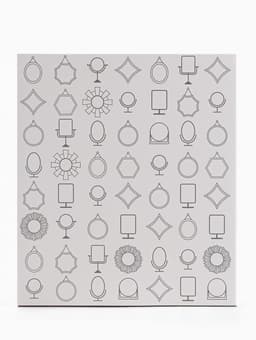 Зеркало настольное, двустороннее, 16.8×19.5 см, (13.5×16 см), белое