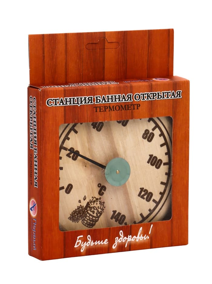 Термометр для бани и сауны «Круглый», биметаллический, циферблат МИКС