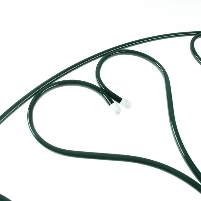 Ограждение декоративное, 69×410 см, 5 секций, с заглушками, металл, зелёное, «Лебедь»