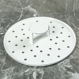 Мантоварка - позница, 12 л, 4 вставки, эмалированная, цилиндрическая, белая, рисунок МИКС