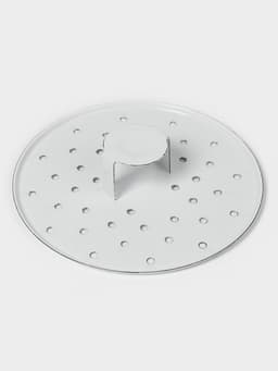 Мантоварка - позница, 12 л, 4 вставки, эмалированная, цилиндрическая, белая, рисунок МИКС