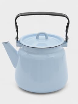 Чайник, 3.5 л, эмалированная сталь, серо-голубой