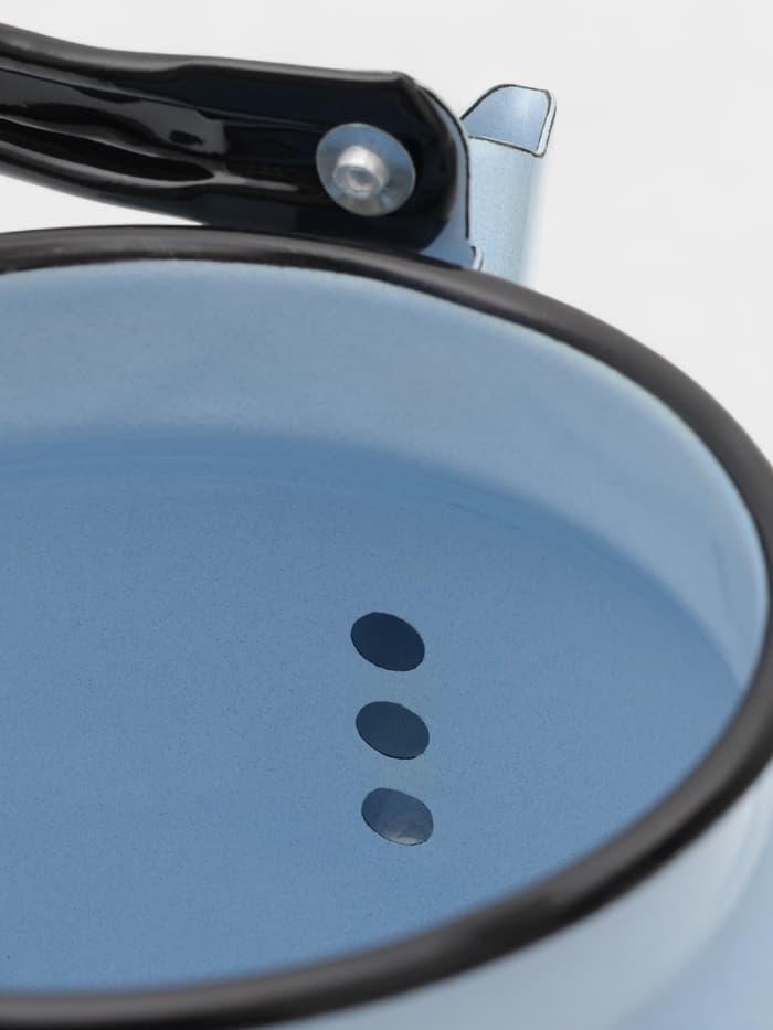 Чайник, 3.5 л, эмалированная сталь, серо-голубой