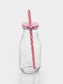 Бутыль «Лаконичность», 350 мл, с крышкой и трубочкой, 6.5×15.5 см, стекло