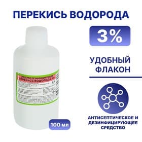 Перекись водорода LekSa, 3 %, 100 мл