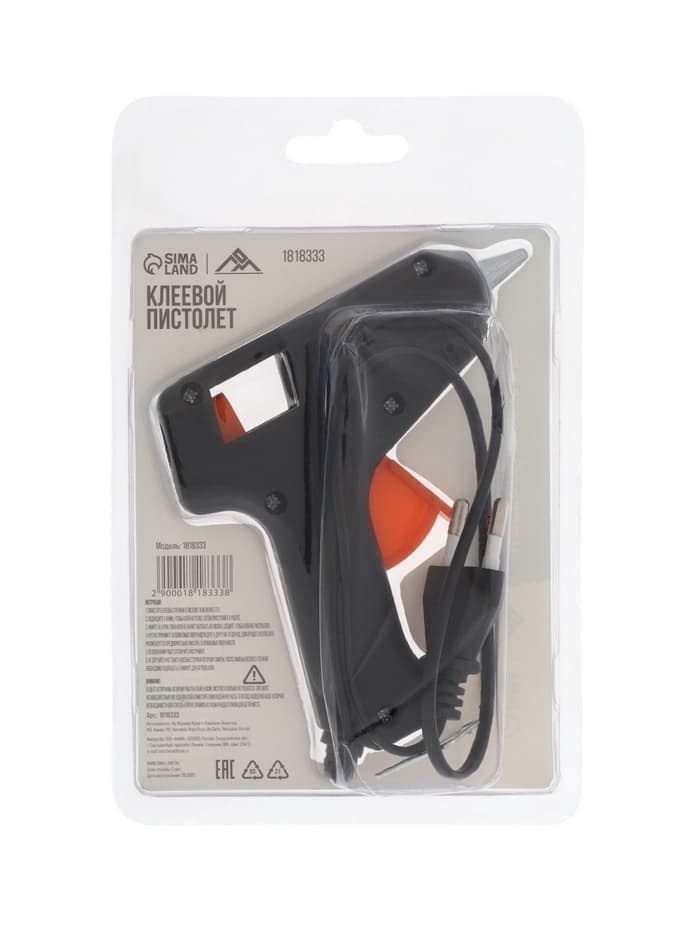 Клеевой пистолет ЛОМ, 15 Вт, 220 В, 7 мм