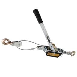 Лебедка рычажная ТУНДРА, двойное храповое колесо, тяга 1.5 т (подъем 0.6 т), трос 2 метра