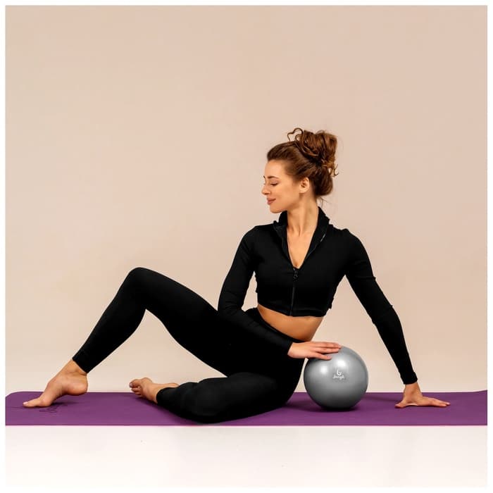 Мяч для йоги и пилатеса Sangh, d=25 см, 100 г, серый