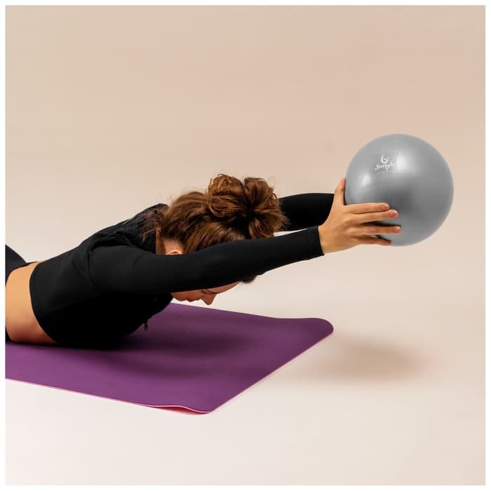 Мяч для йоги и пилатеса Sangh, d=25 см, 100 г, серый