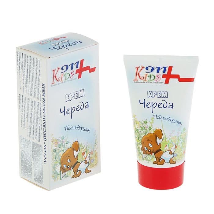 Крем детский 911 Череда под подгузник от опрелостей, 150 мл