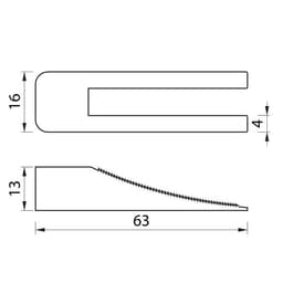 Комплект Зажим + Клин для выравнивания плитки ЛОМ, в упаковке 40/40 шт.