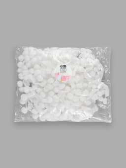 Тесьма декоративная с помпонами, 25±5 мм, 8±0.5 м, белая