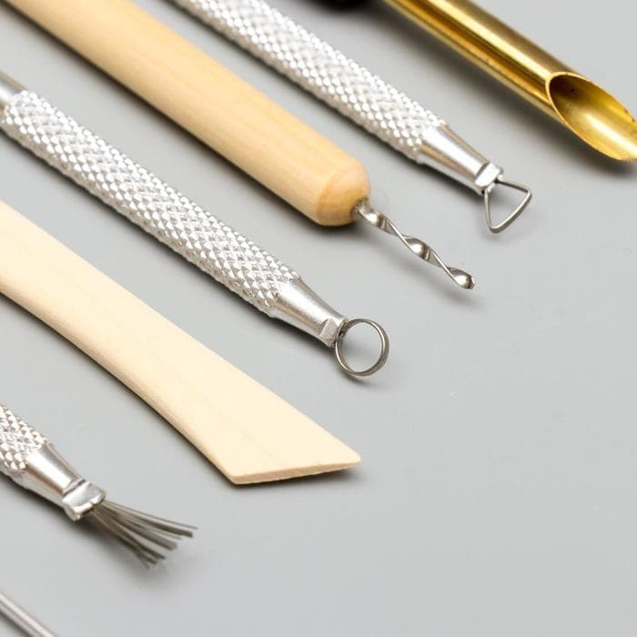 Инструменты для творчества набор 7 шт., дерево, металл, 14 см 20.8×8 см