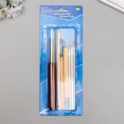 Инструменты для творчества набор 7 шт., дерево, металл, 14 см 20.8×8 см