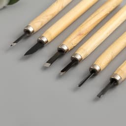 Набор ножей с деревянной ручкой 6 шт., 20.5×10 см