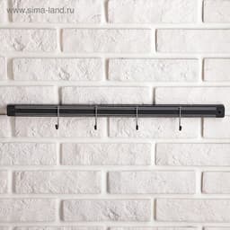 Держатель для ножей магнитный Доляна «Линия», с крючками, 51 см