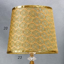 Лампа настольная «Блеск» 220V E27 переключатель, диоды золотая 41×26×26 см RISALUX