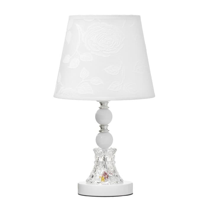 Лампа настольная «Розы» Е27 220 В низ с подсветкой, диоды 39.5×23×23 см RISALUX