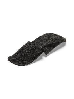 Тапочки для бани, полиэфир, шерсть, серые, «Добропаровъ»