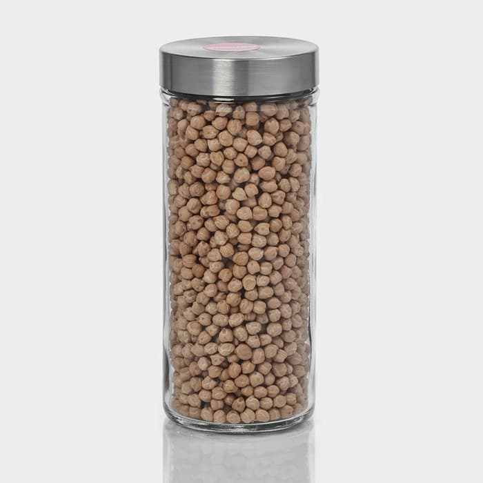 Банка для сыпучих Доляна «Премиум», 700 мл, 20×8 см, с металлической крышкой, стекло, прозрачная