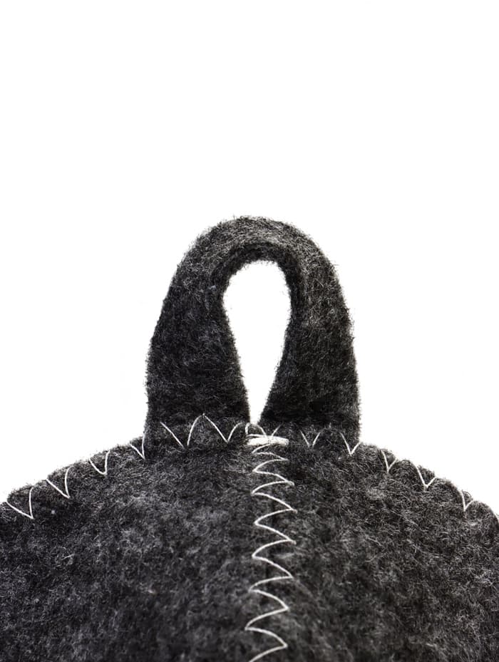 Набор для бани, 3 предмета: шапка, рукавица, коврик, серый, «Добропаровъ»