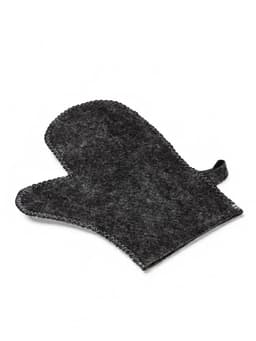 Набор для бани, 3 предмета: шапка, рукавица, коврик, серый, «Добропаровъ»