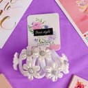 Резинки для волос QF «Беляночка», набор 6 шт., ромашка